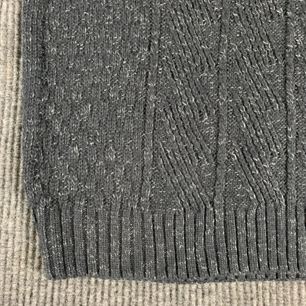 Method Sweater Men's Extra‎ Large Blue Cable Knit Collared Toggle Cotton Blend